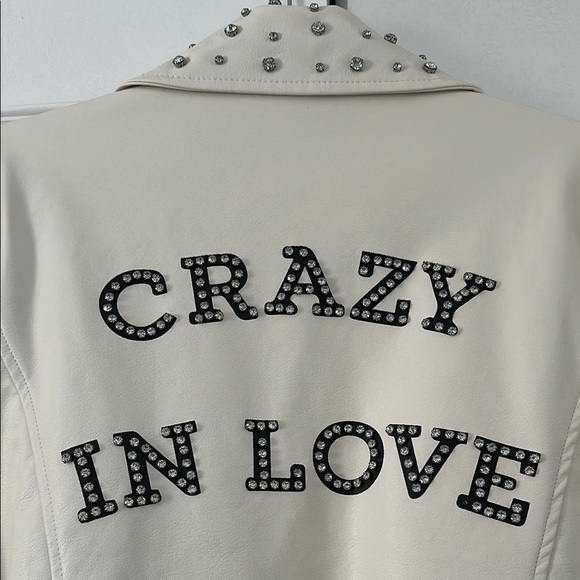12 Tribe. Crazy in Love Studded Cream Jacket - Picture 5 of 5